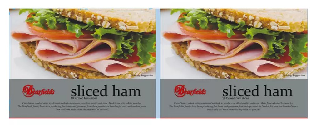 Bearfields Sliced Ham, 2 x 420g (840g)